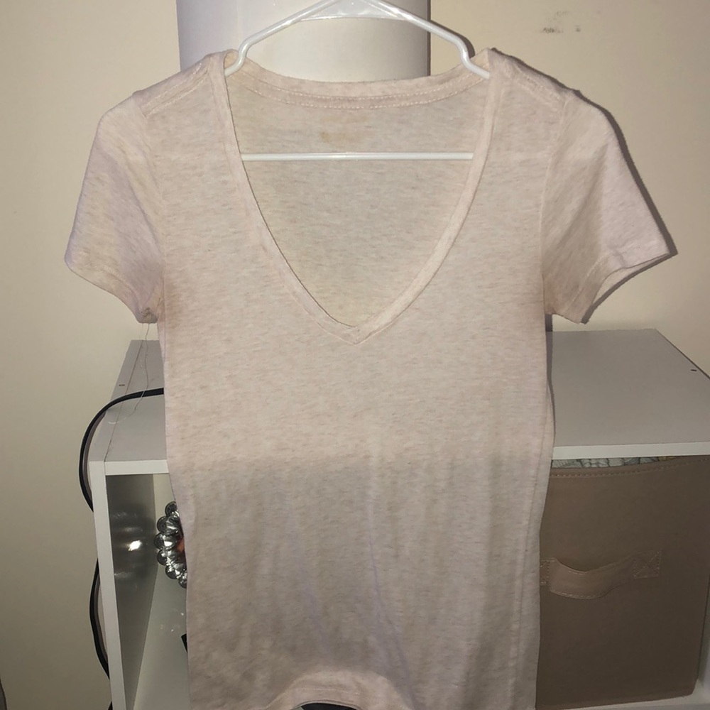 Oatmeal v neck